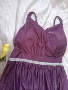Sparkling Purple Maxi Dress