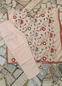 Full Embroidered Kaftan kurta with Pants