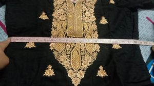 Black &amp; Gold Embroidered Suit