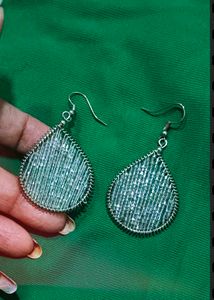 Elegant Teardrop Beaded Dangle Earrings
