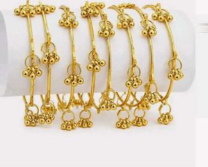 Elegant Gold-Plated Bangles with Tassels