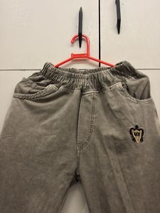 Washed Grey Cargo Pants