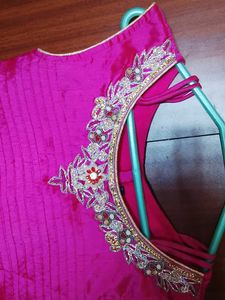 Stunning Pink Embroidered Blouse