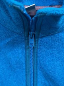 TNA Aritzia Blue Fleece Quarter Zip