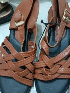 Stylish Brown Woven Sandals