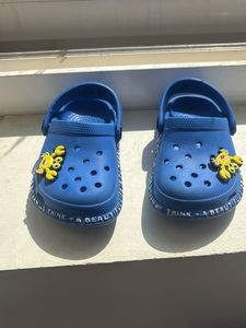 Kids Blue Crocs with Charms