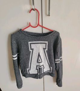 Grey Varsity Letter Sweatshirt