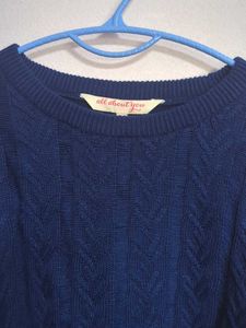 XL - BLUE KNIT PULLOVER💙