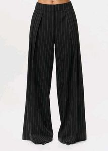 Black Pinstripe formal Trousers