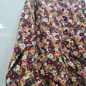 Floral Print Long Sleeve Shirt