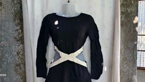 122510. Chic Black Cutout Dress