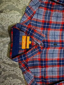 ColorPlus Men's Checked Casual Shirt Large Size