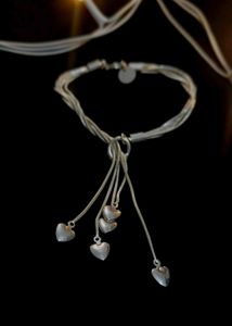 Silver Heart Charm Bracelet