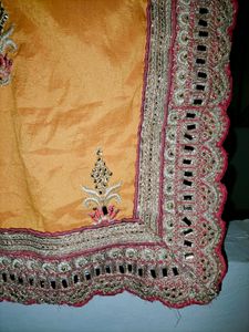 Mustard Wedding Saree