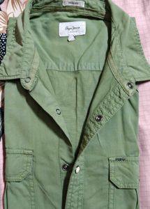 Men's Olive Green Western Shirt