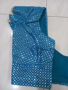 Stunning Blue Sequined Blouse