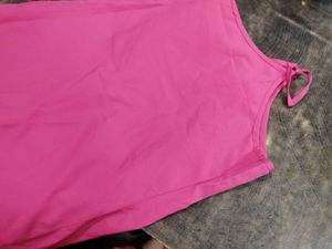 Hot Pink Cami Top with Buttons