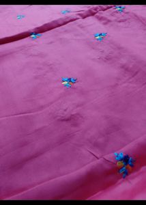 Glace Cotton Embroidery Suit