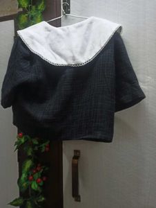 🌼Cute Peter Pan Collar Cropped Top