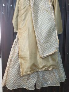 Real Mirror Work Sharara Set With Heavy Flair