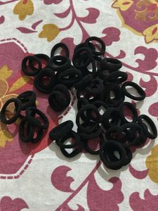 Black Hair Ties Set