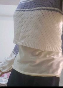 Pastel Striped Cropped Sweater Pinteresty