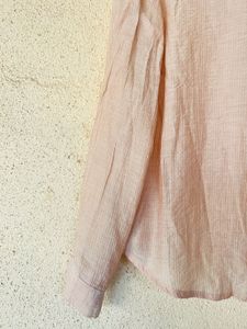 Sheer Button-Up Blouse