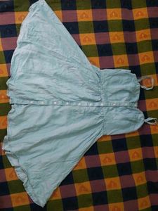 Light Blue Button-Down Summer Dress