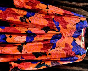 Vibrant Floral Tiered Midi DressGorgeous Flora
