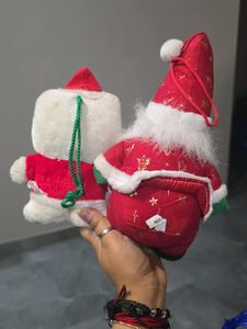 Cute Santa &amp; Hello Kitty Plush Toys