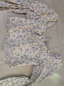Floral Print Crop Top