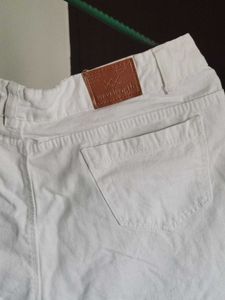 Classic White Denim Shorts