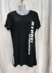 1068. Black Graphic Print T-Shirt