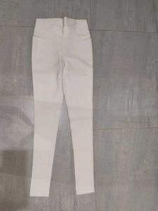 Classic White Skinny Fit Pants