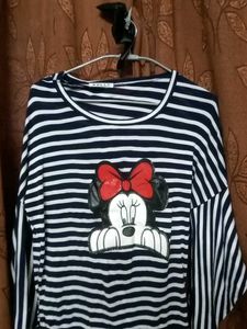 Striped Minnie Mouse Top