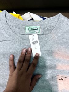 Men's Grey Croc Pocket T-Shirt