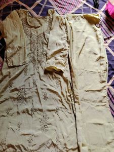 Crepe yellow Suit 3pc XL