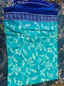 Blue & Teal Floral Kurta Set