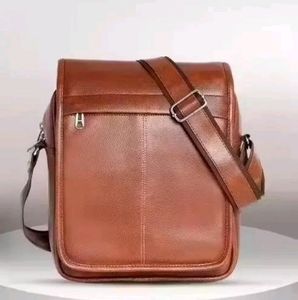 Stylish Men's Leather Sling Bag/ Cross Bag