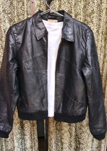 Men's Black Leather Jacket