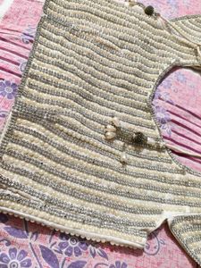 Embellished Striped Blouse