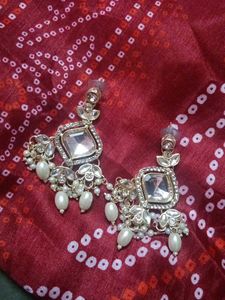 Elegant Kundan &amp; Pearl Jewellery Set😍