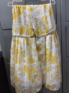 Elegant Yellow Floral sharara set