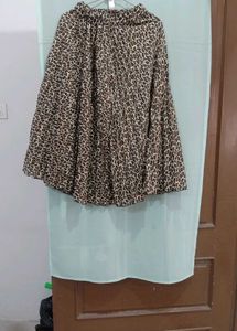 Animal Print Western Skirt