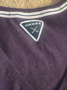 Purple Decathlon V-Neck Sweater