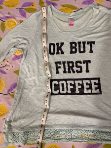 Cute Graphic Over Size Top