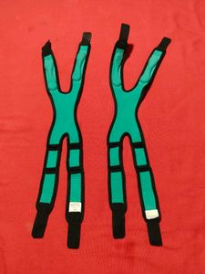 Adjustable Knee Support, Black &amp; Green, 2 Count