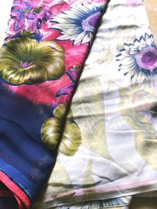 Floral Print Saree
