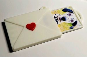 Photo Envelope Keychain 3d Printed
