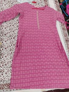 Beautiful Pink Printed Kurta